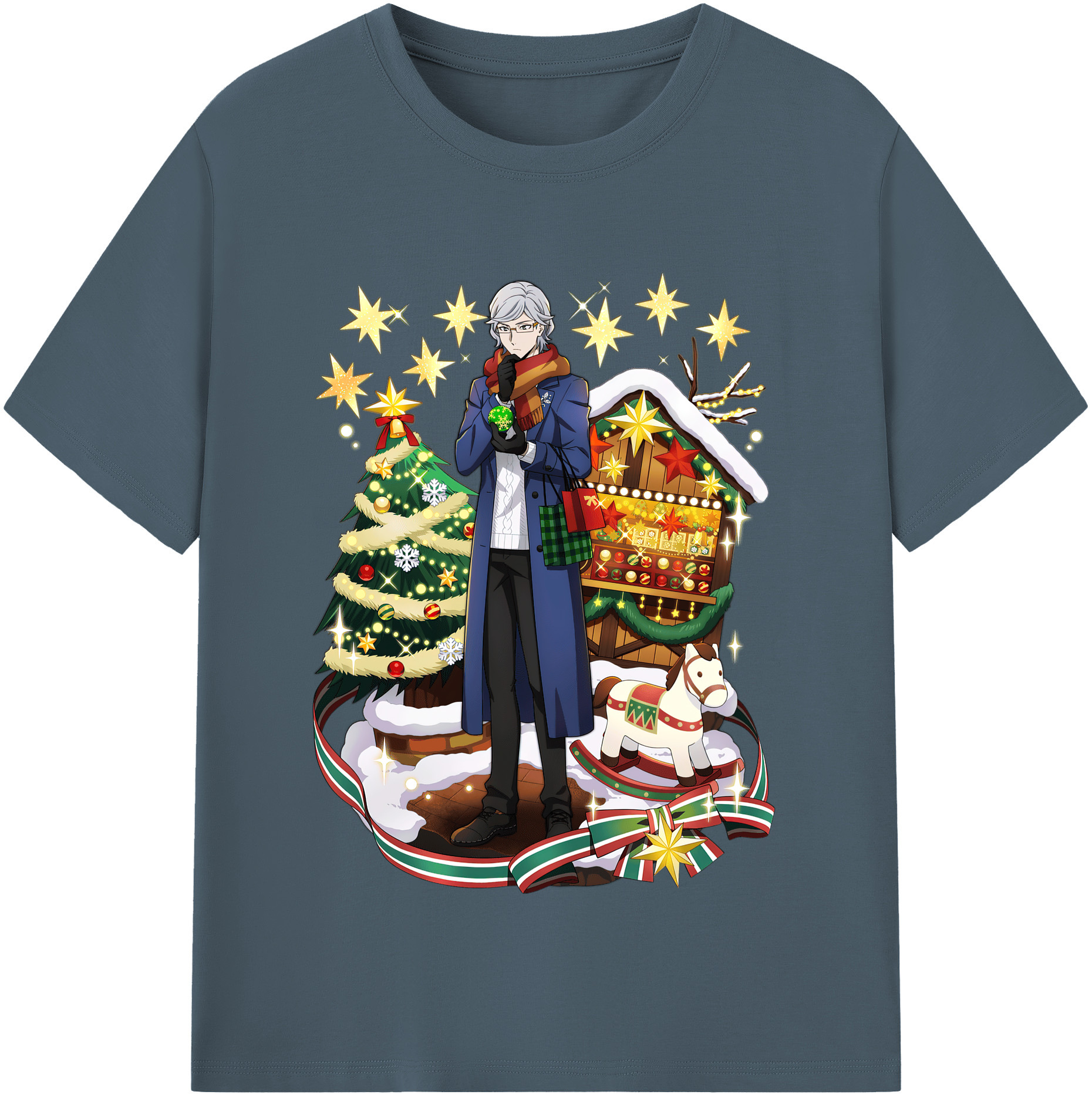 （画像用） 文豪ストレイドッグス Bungo Stray Dogs 綿100％半袖Tシャツ（フロントプリント）
